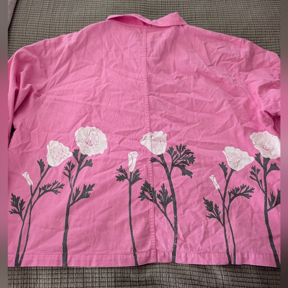 NWOT BIG BUD PRESS PINK POPPY WORK JACKET SIZE 3XL - Picture 5 of 5